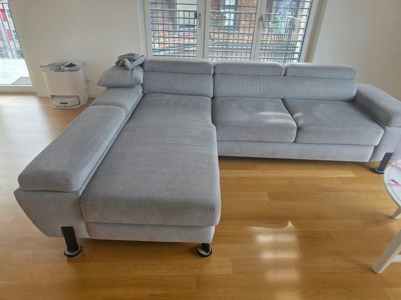 Mömax Sofas: Ecksofa 189/277 cm Blau-grau Webstoff – D'occasion à Zürich par Mikhael_A 1