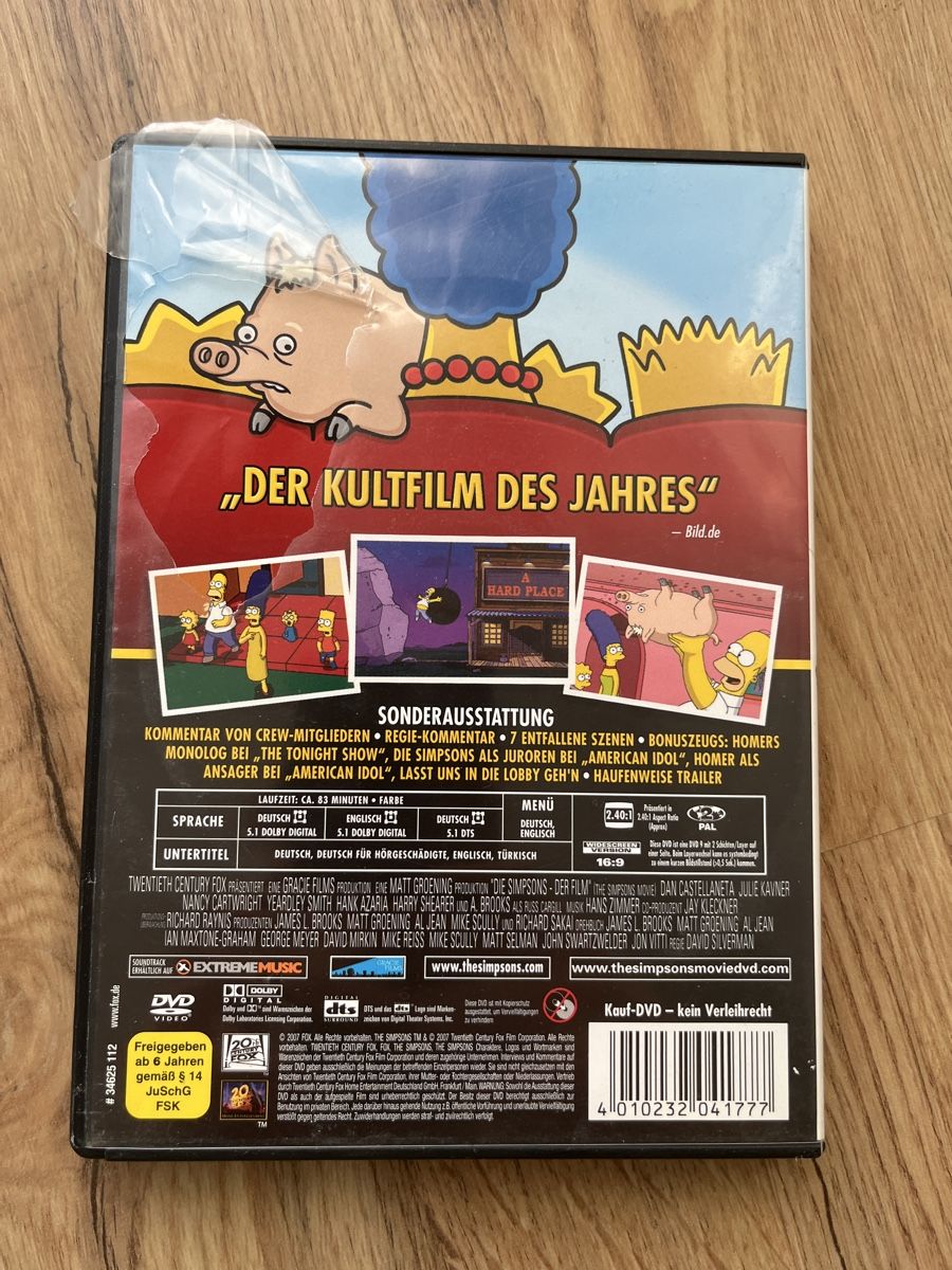 Tous les DVDs: Die Simpsons - Der Film DVD – D'occasion à Gossau SG par __roman__95 1