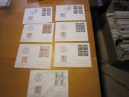 PP 1966 FDC Serie und 4er mit Adresse