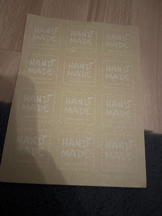 Hand made sticker kleber bogen neu brief paket basteln 1.- (Neu und ...