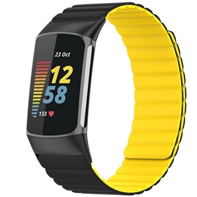 Bracelets: Armband Silikon Magnet für Fitbit Charge 5 / 6 – Neuf avec emballage d'origine à Lausanne par WATCH-WORLD 3