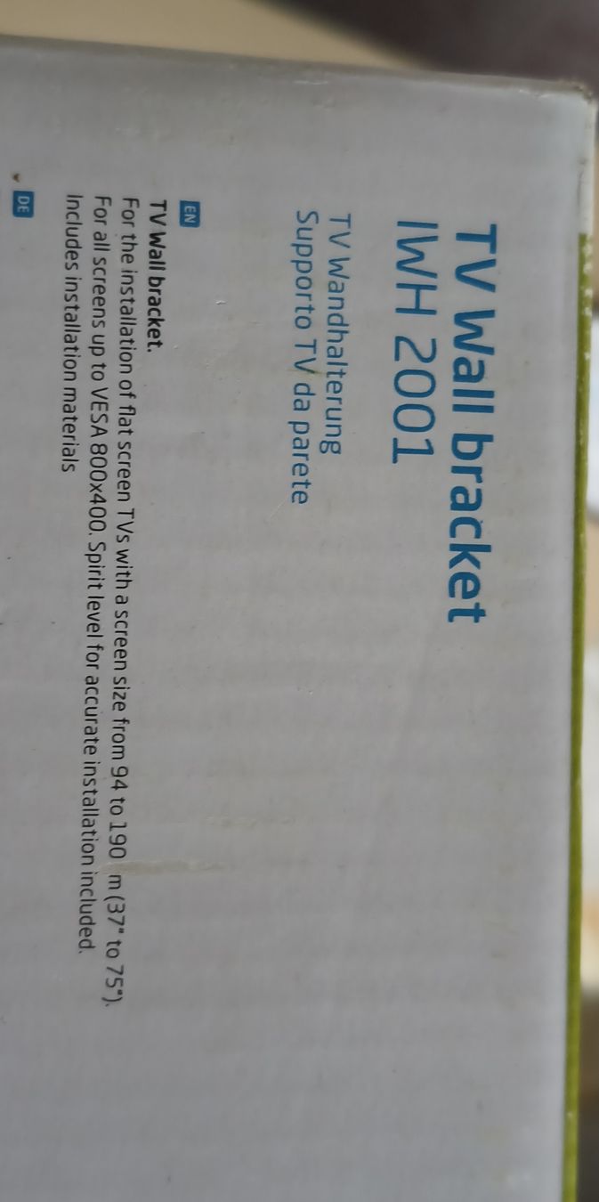 Supporti a parete: TV Wandhalterung IWH 2001 – Nuovo e nell'imballaggio originale da Bonstetten venduto da mibto