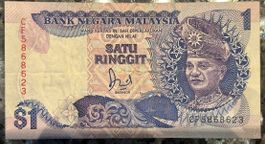 Malaysia 1 Ringgit Bank Note, Seltenes Sammlerstueck CHF ...