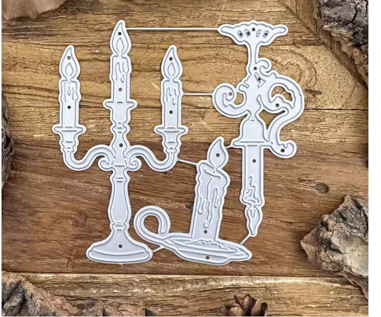 Sciablone: Neues Stanzschablonen-Set Kerzenständer – Nuovo e nell'imballaggio originale da Effretikon venduto da wenuss