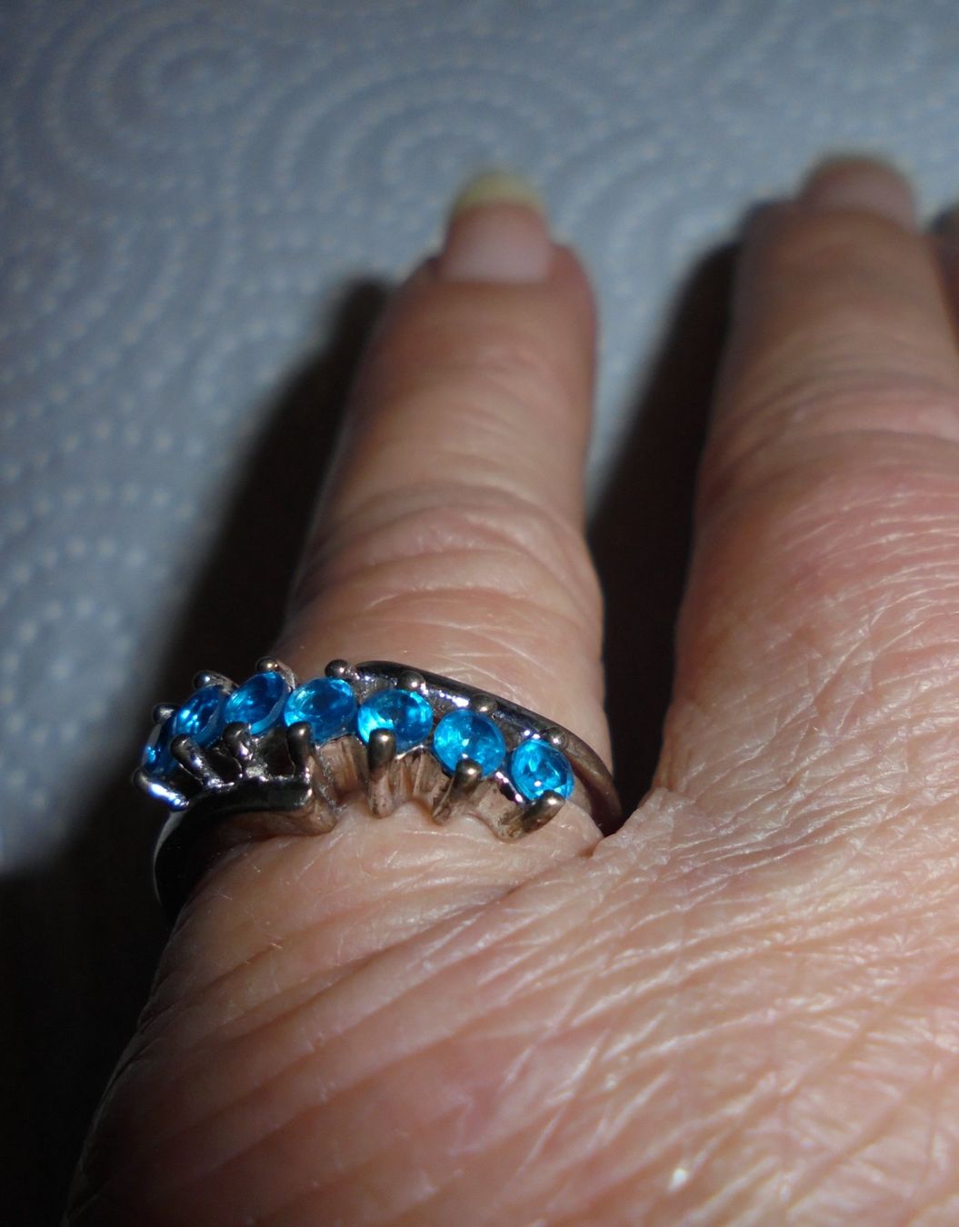 Ringe: Echtschmuck: Neonblauer Apatit-Silberring 53 Zertifikat – Neu (gemäss Beschreibung) aus Zuchwil von maumauchi 9