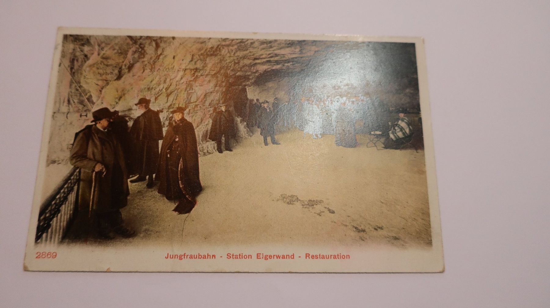 Cartoline postali: Jungfraubahn - Station Eigerwand - Restauration 1905 – Usato da Cormoret venduto da Pascalll2001 1