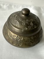 Antike Messing Dose mit Deckel, Handarbeit, orientalisch