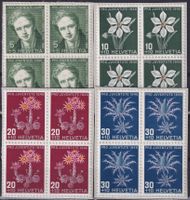 1946, Pro Juventute J117-J120 Viererblöcke */** Kat: 20.-+