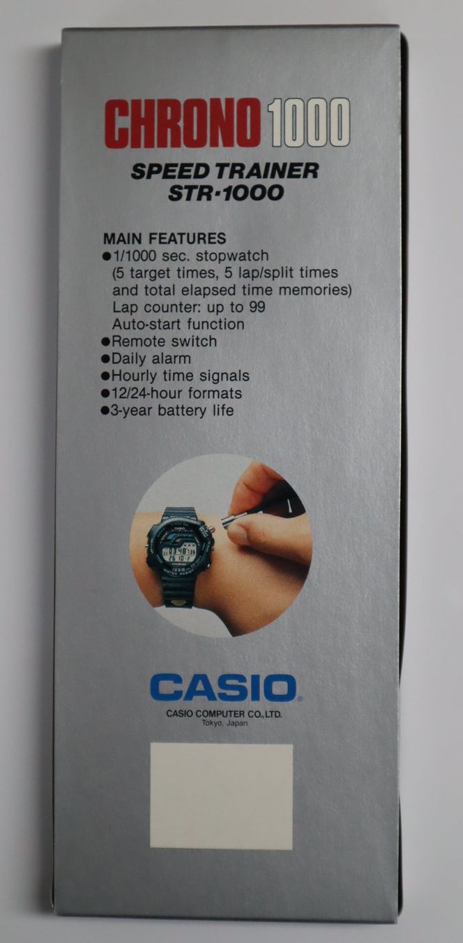 Casio Orologi: Casio STR-1000 SPEED TRAINER grün vintage NOS – Nuovo e nell'imballaggio originale da Romont FR venduto da heinz.ramseyer 2