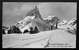 BRAUNWALD Kneugrat Skiläufer m. Eggstock