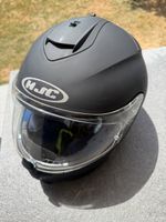 Motorradhelm HJC matt schwarz Klapphelm Grösse XL