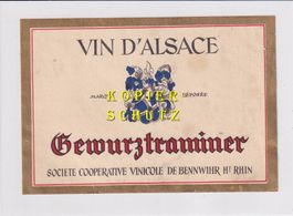 Etikette für Wein - Gewürztraminer (Alsace) /bd