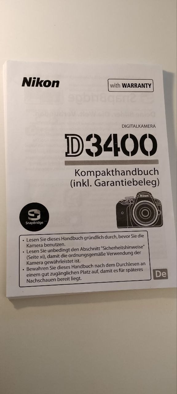 Nikon Fotocamera: Nikon D3400 Digitalkamera Spiegelreflex – Nuovo (secondo la descrizione) da Goldach venduto da Superman77 5