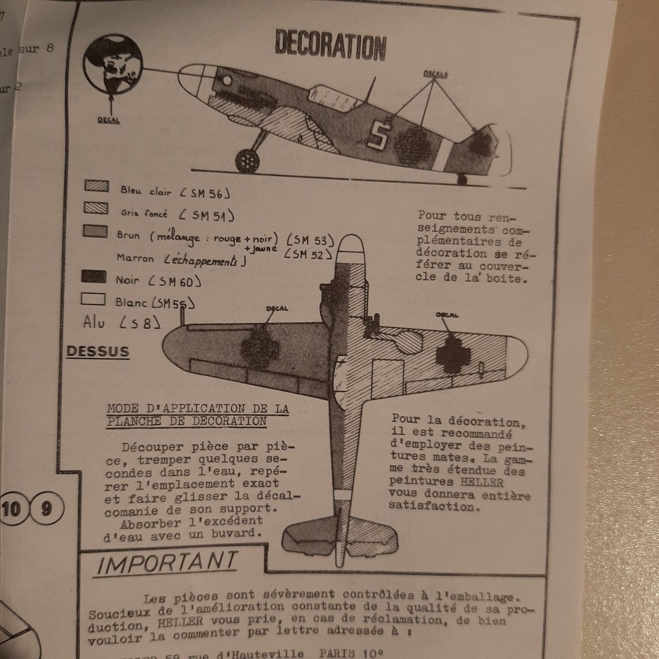 Heller Kit di modellismo & Modellini statici: 2172 ... Me Bf 109 F ... Heller 081 – Nuovo (secondo la descrizione) da Bonstetten venduto da Benibanny59 1