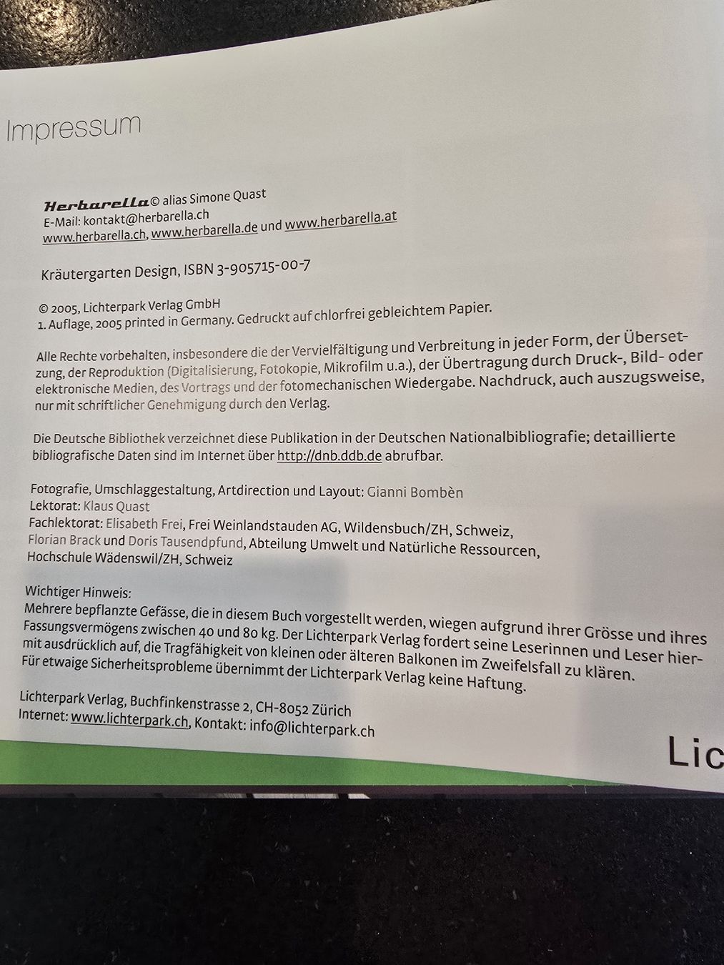 Libri: Kräutergarten Design (Herbarella alias Simone Quast) – Nuovo (secondo la descrizione) da St. Gallen venduto da charly92 3