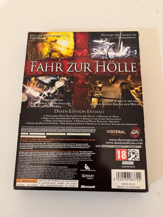 Dante's Inferno Death Edition - Xbox 360 - Complet (sauf OST) - PAL