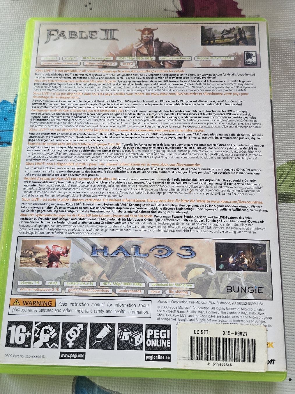 Jeux: Xbox 360 Fable II Halo 3 Bundle Copy – D'occasion à Bulle par Bflowx 1