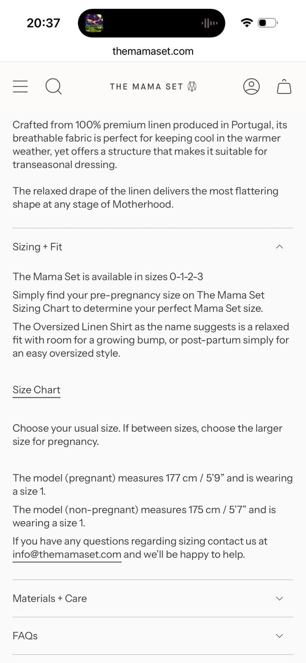 Camicette: The Mama Set - Oversized Linen Shirt – Usato da Sissach venduto da JoolkeBa 3