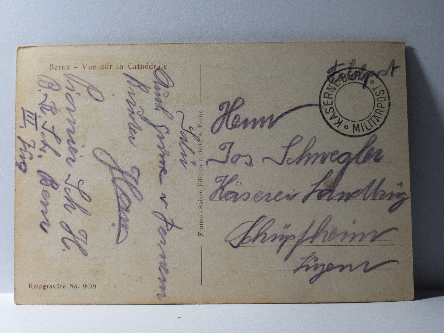 Ansichtskarten: Bern , Blick aufs Münster  , Militärpost – Gebraucht aus Grenchen von Bluemchen1900 1