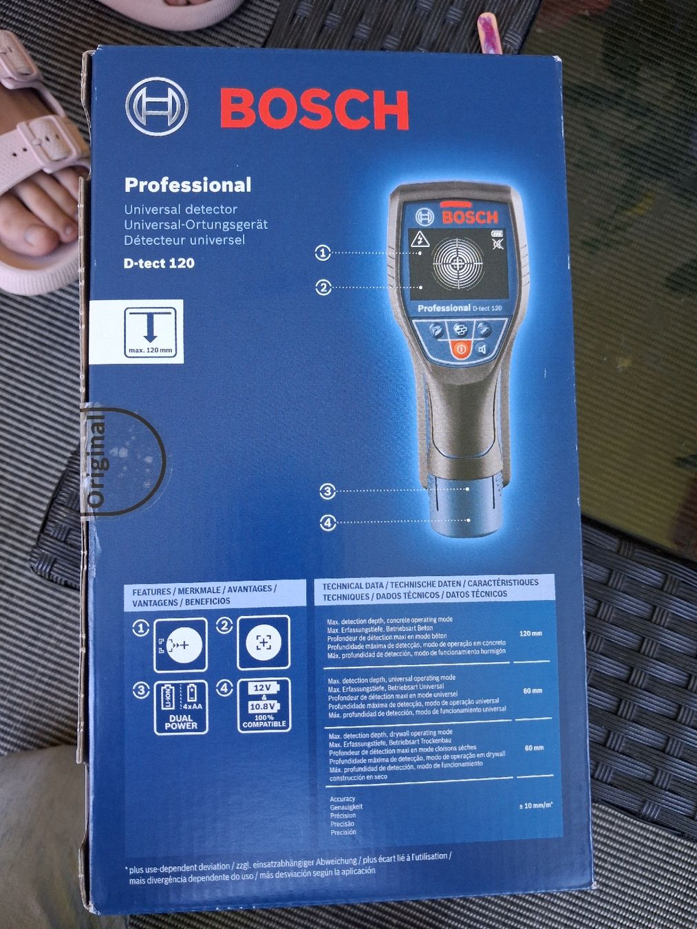 Bosch Tutti gli attrezzi: Bosch D-tect 120 Rilevatore Universale Professional – Nuovo e nell'imballaggio originale da Jona venduto da api_sdn2 2