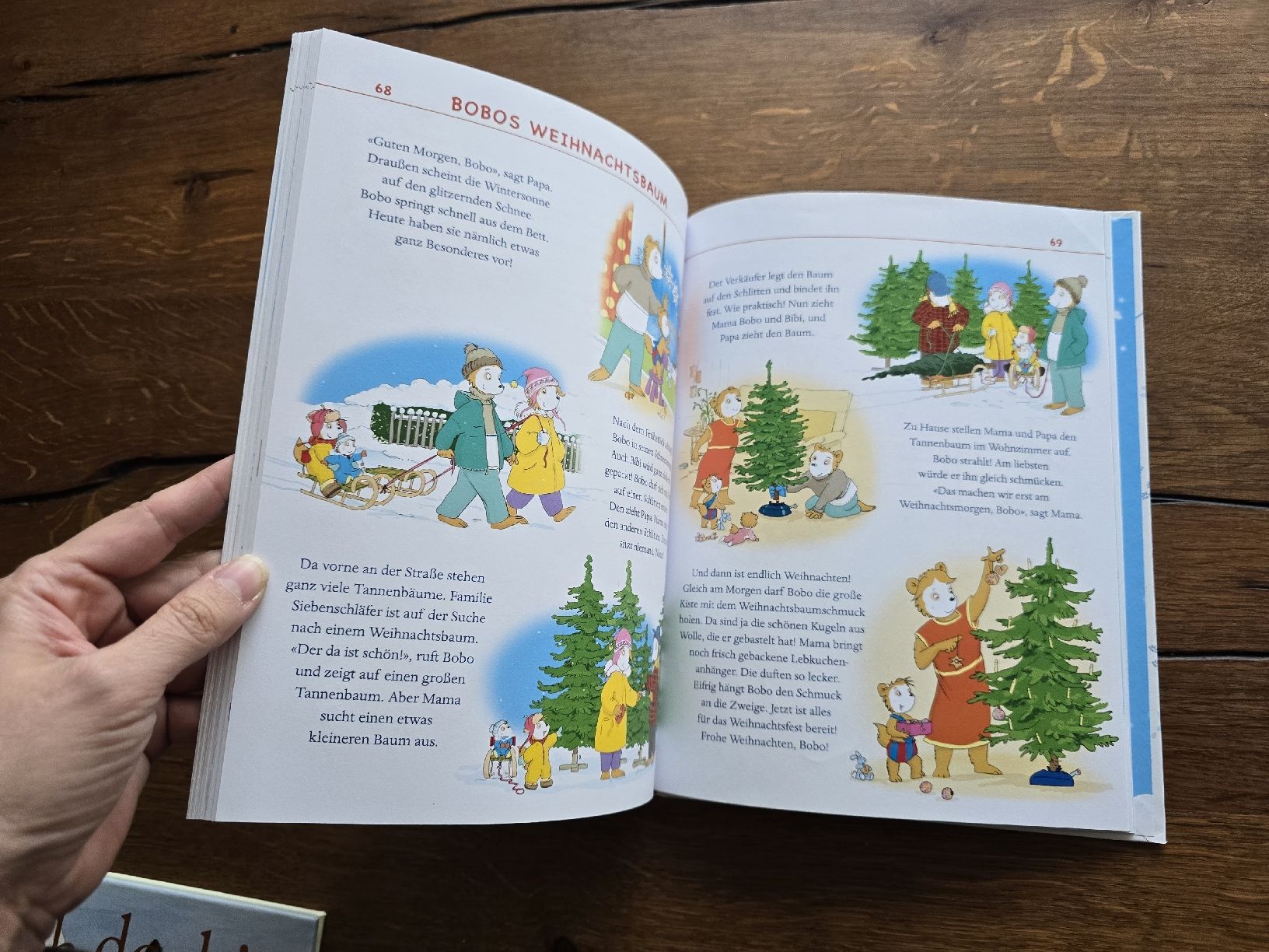 Libri: Bobo Siebenschläfer: Hurra, es schneit! Winterbuch. – Usato da Wittenbach venduto da Tigerlili 2