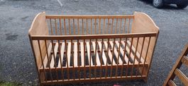 Lit Bébé(0-5-7ans)avec sommeiller+matelas+duvet+cossin tout