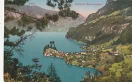 Iseltwald -Karte gelaufen 1931