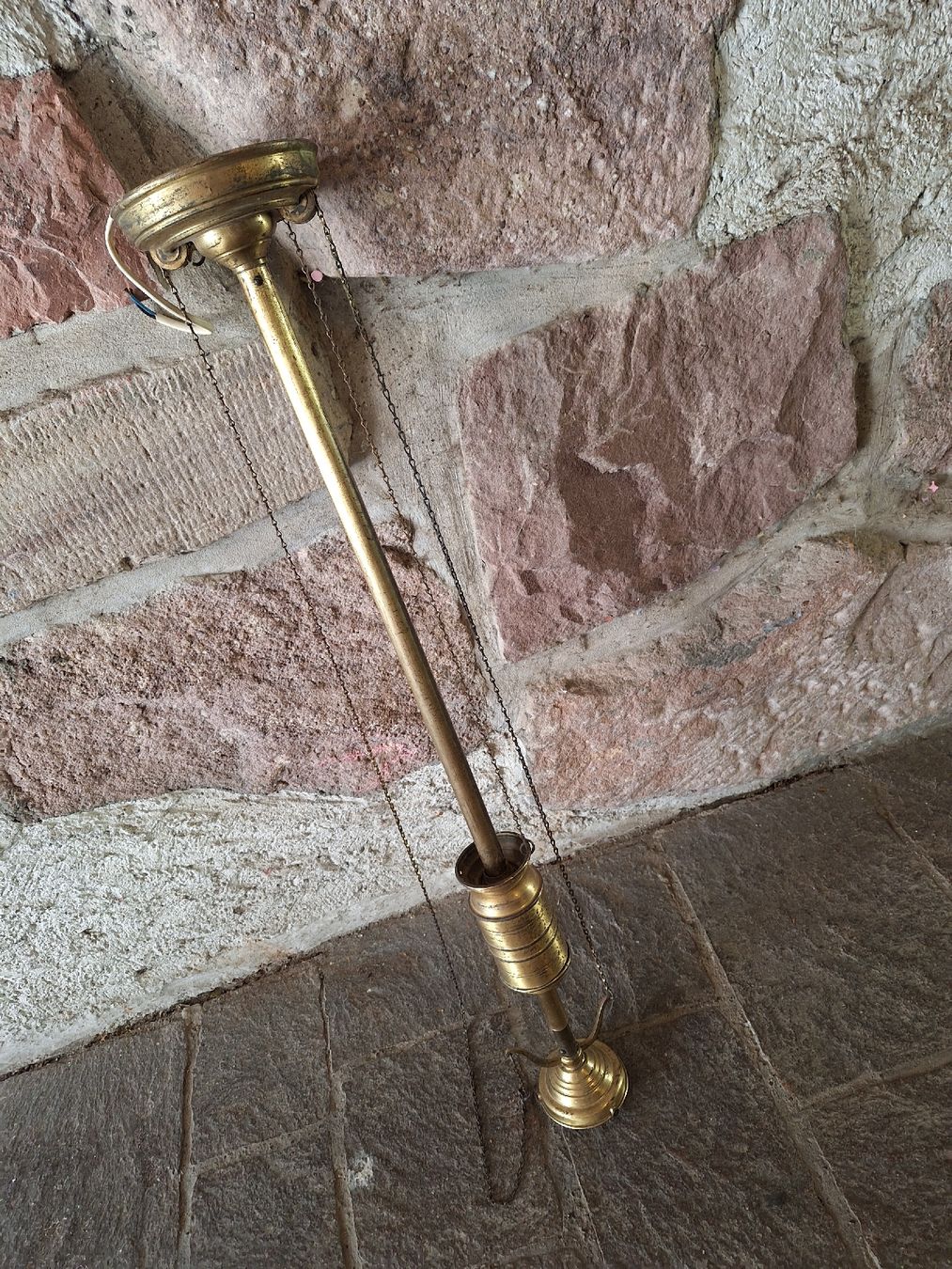 Kronleuchter & Deckenlampen: Jugendstil Zug-Lampe von ca.1895 – Gebraucht aus Rheinfelden von Cleopatra2000 3