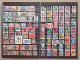 Bunt gemischte Schweizer Briefmarken