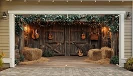 NEUE Foto Hintergrundbild Western-Stall 400 x 180cm - 225444
