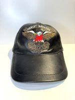 VINTAGE HARLEY DAVIDSON GENUINE LEATHER "LOGO EAGLE" CAP
