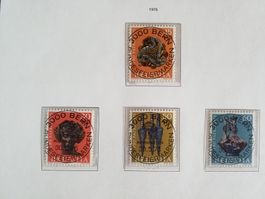 1975 Pro Patria Satz Ersttag Vollstempel mit Gummi