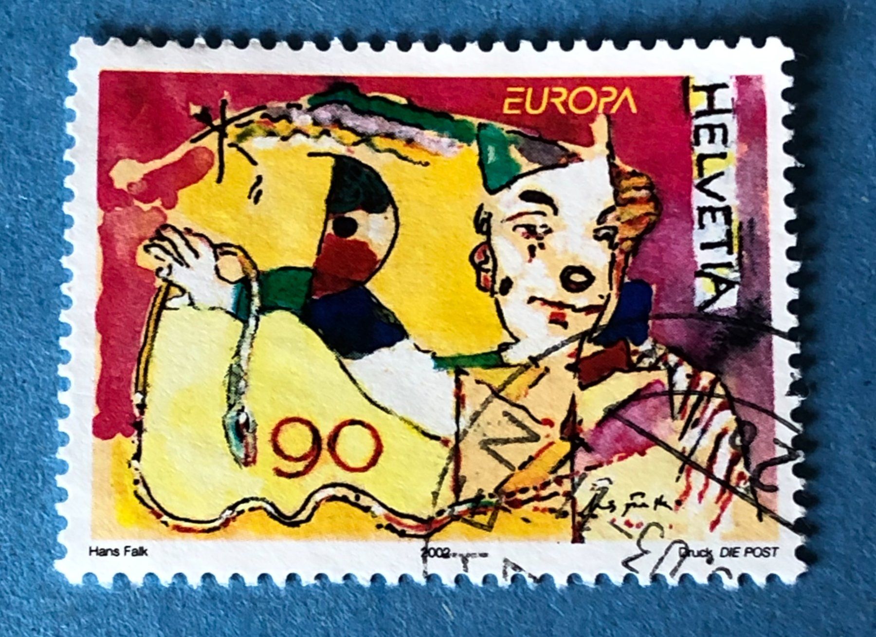Tous les timbres: Nr. 1052 Clown mit Requisiten GESTEMPELT 2002   – D'occasion à Aarau par Billa007