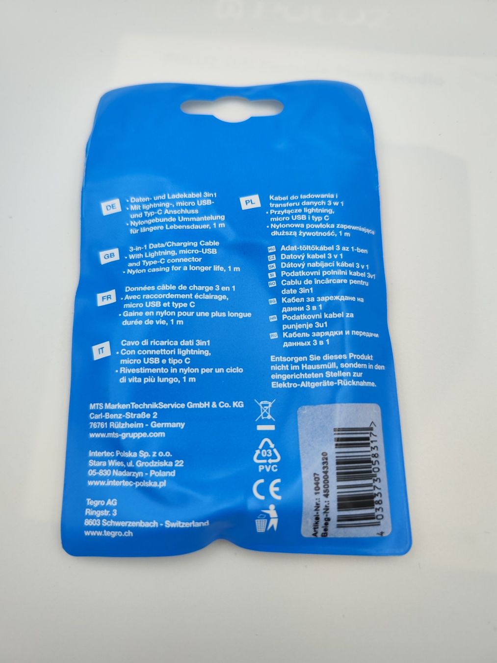 Ladegeräte: Ladekabel Cartrend – Neu und originalverpackt aus Birmensdorf ZH von Hagenbuchertrade 2