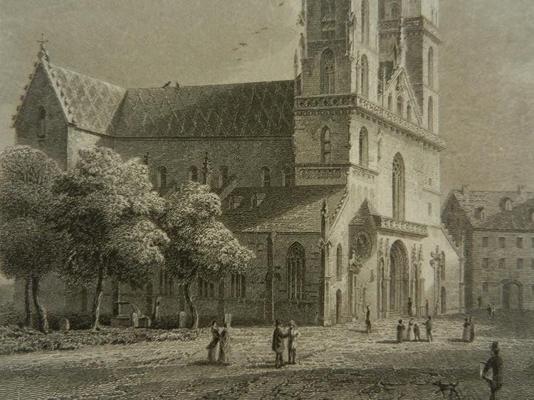 Gravures: Der Dom zu Basel Stahlstich – D'occasion à Risch par Antikfee 6