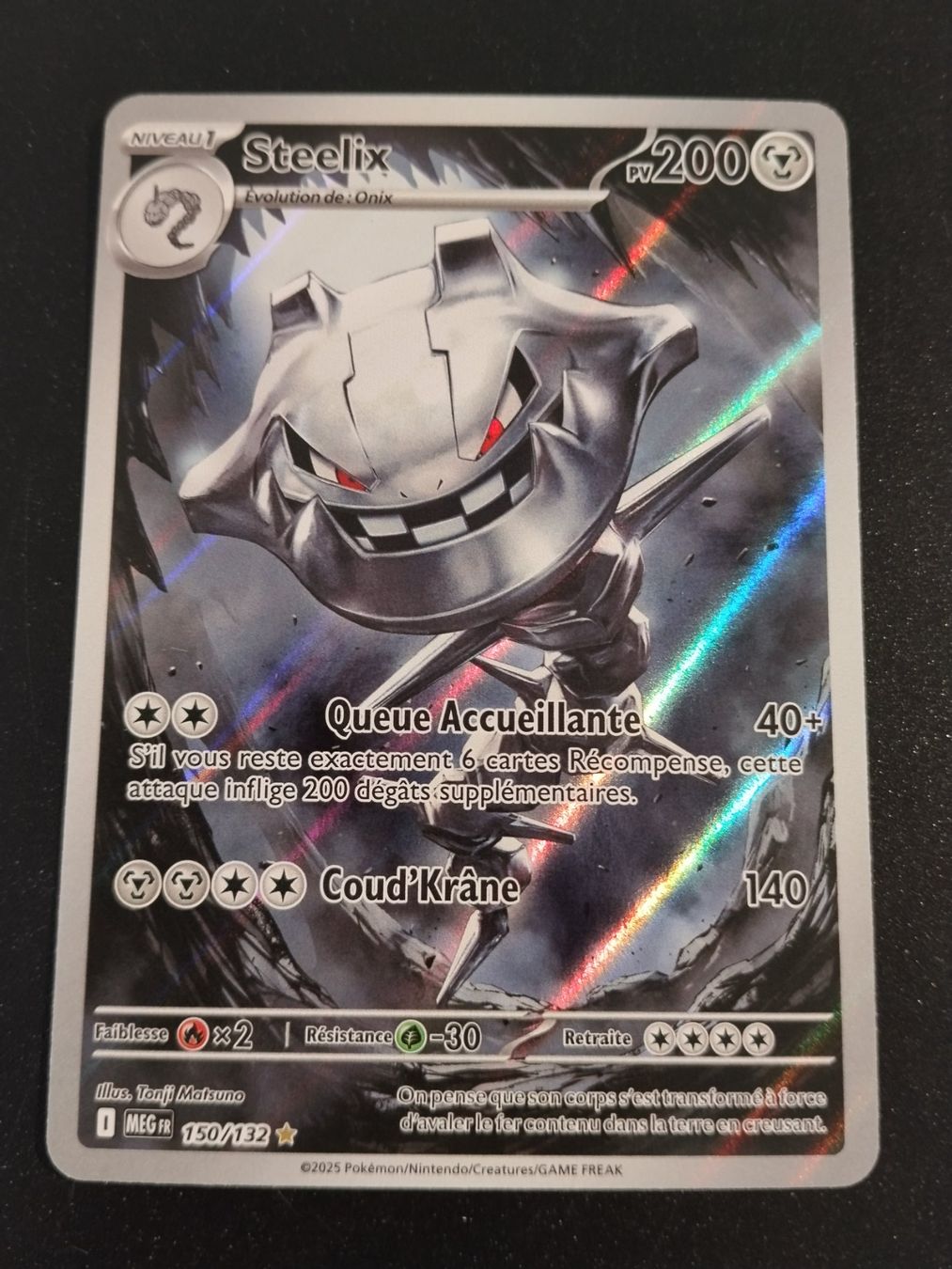Pokémon Sammelbilder & Trading cards: Pokémon Méga-Evolution: Steelix 150/132 FR – Gebraucht aus Palézieux-Village von oufoux08