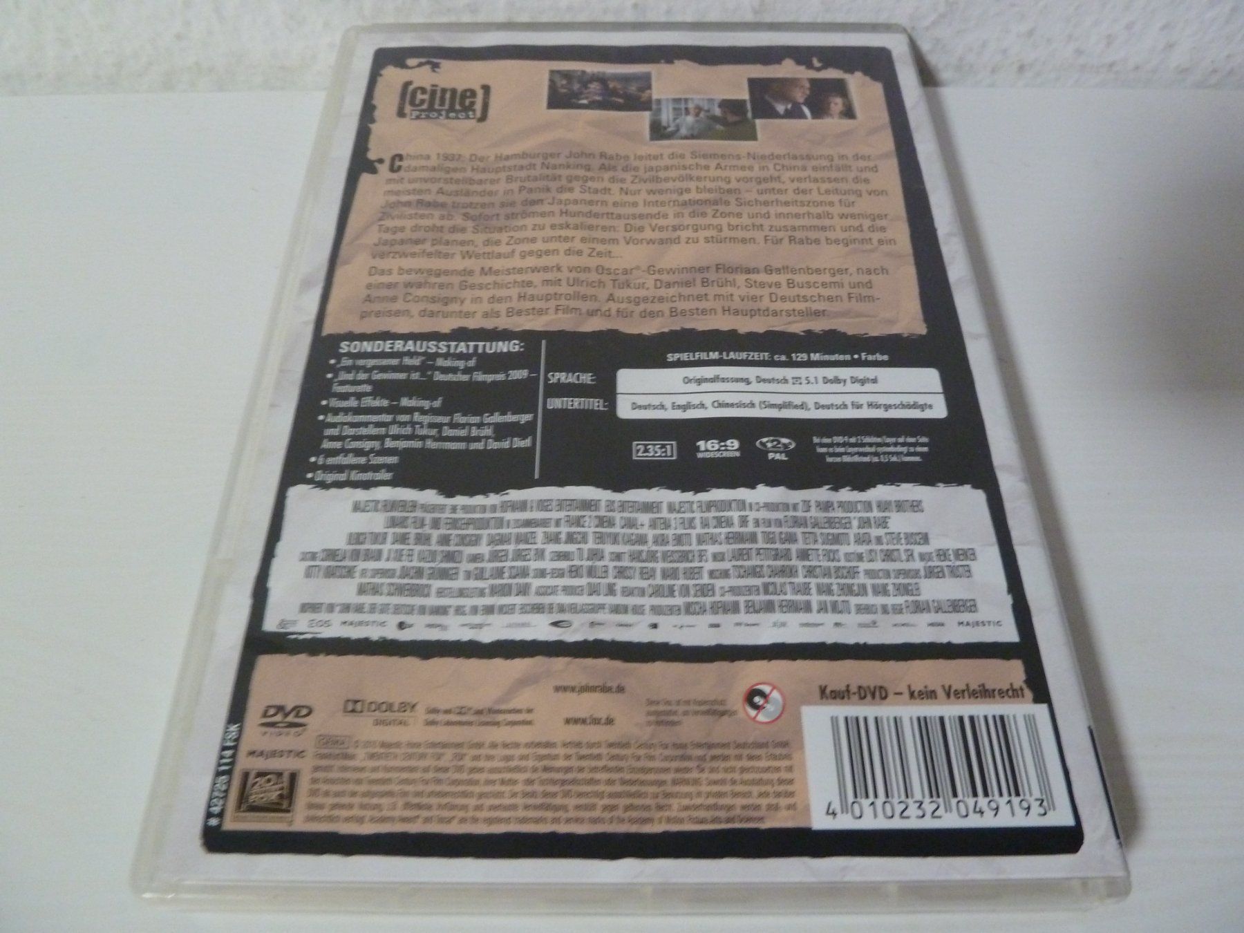 Tutti i DVDs: John Rabe  [DVD] – Usato da Abtwil SG venduto da Pfusius 1