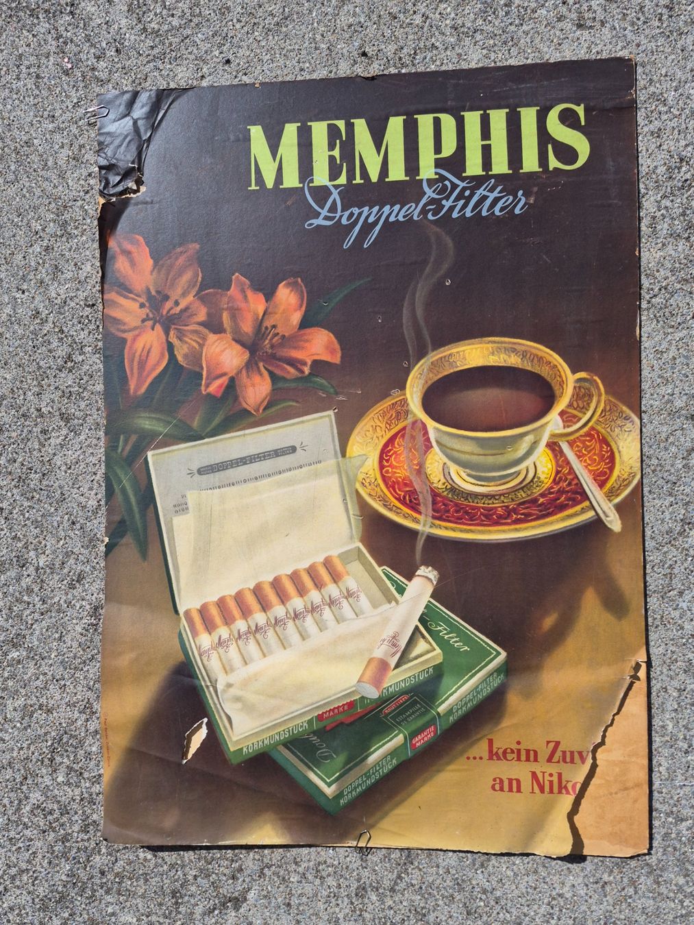 Poster & Bilder: plakat Zigaretten Memphis – Gebraucht aus Zug von topinambur13