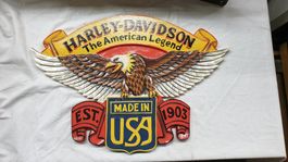 Holzschild - Harley Davidson ,,The American Legend,,