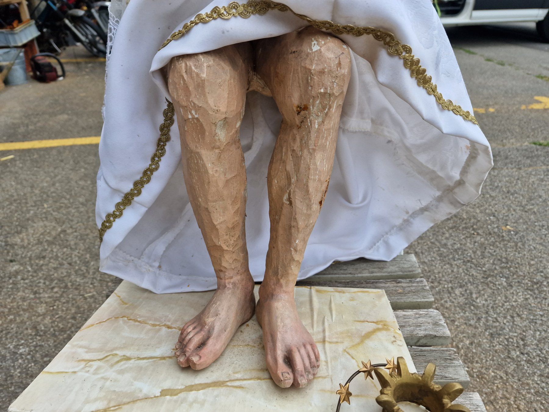Skulpturen & Statuen: Maria mit Kind holz antik – Gebraucht aus Mettlen von elios0888 4