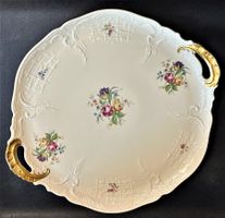 Rosenthal Sanssouci Elfenbein Tortenplatte 36 cm Decor Gold