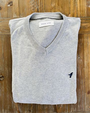 Pier One Herren Pullover, Grösse XL, Grau, Top Zustand!