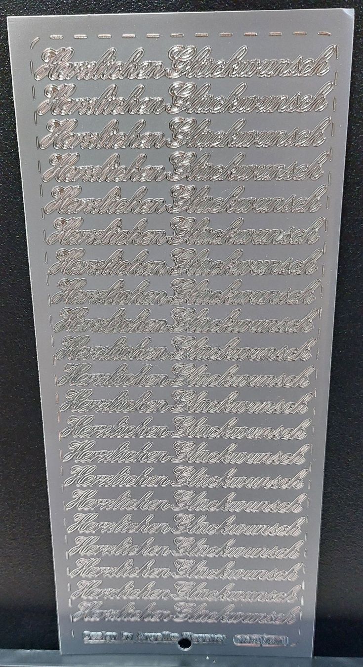 Aufkleber: Glückwunsch Aufkleber Silber oder Gold / Neupreis Fr. 2.50 – Neu und originalverpackt aus Zollikofen von Blackie 1