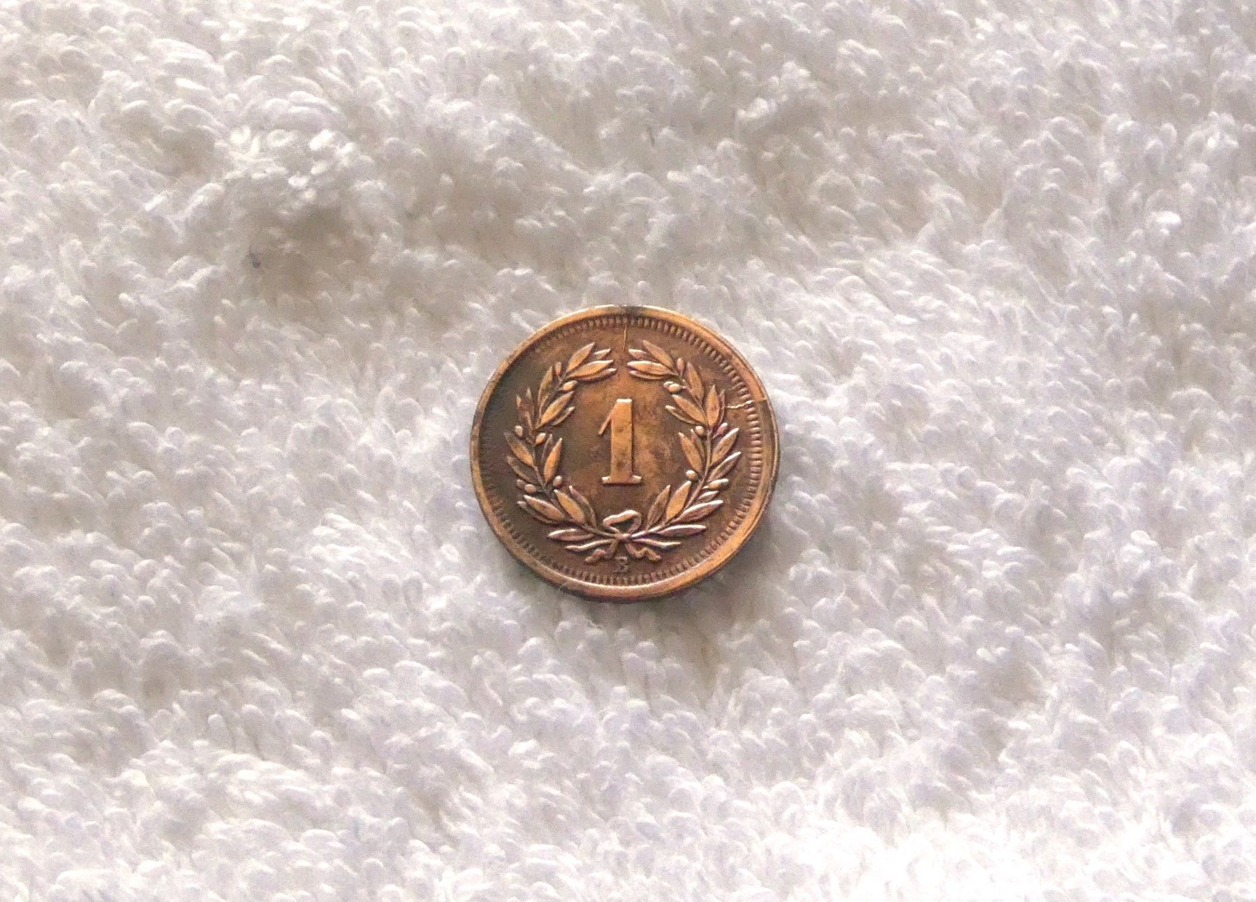 Tutti le monete: 1 centime/Rappen 1908 abart – Usato da Nyon venduto da Ilmi09