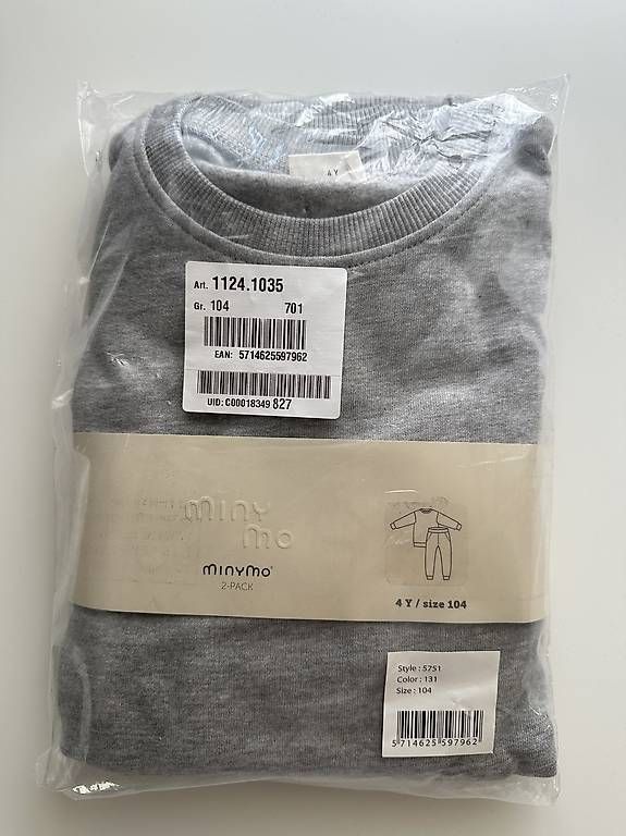 Minymo Completi: Minymo Trainingsanzug - Grösse 104 - NEU – Nuovo e nell'imballaggio originale da Wynau venduto da marif23