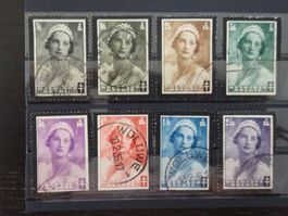 Belgien Satz Mi Nr. 407-414 gestempelt