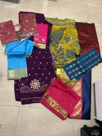🥻😻 Zum Verkauf: Prächtiges Sari-Stoffpaket 🥻✨