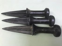 3 Keile Dornen Setzkeile Aluminium Seil Forstwart Holzschlag