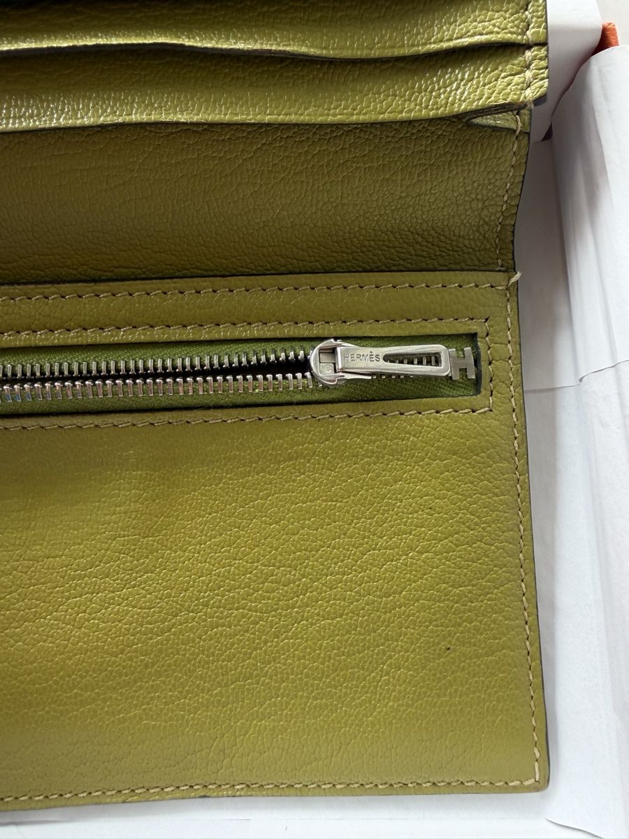 Hermès Portafogli: Hermès béarn Soufflet   Wikii  strauß – Nuovo (secondo la descrizione) da Schaffhausen venduto da Sotherbyss 6