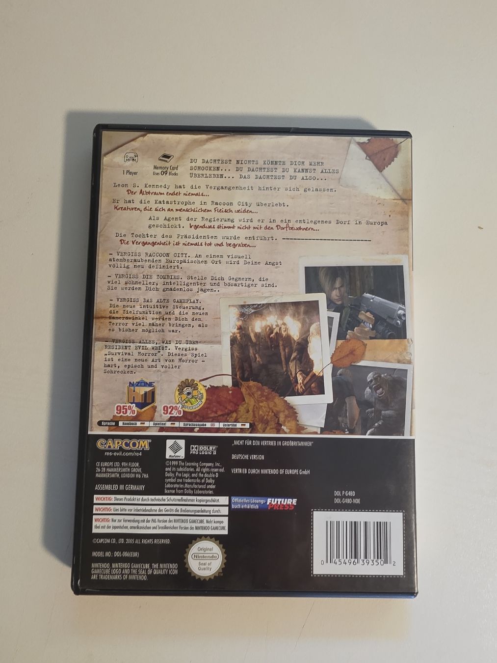 Nintendo Giochi: Resident Evil 4 GameCube PAL DE 2 Discs + Anleitung – Usato da Tafers venduto da whereyogamesat 1